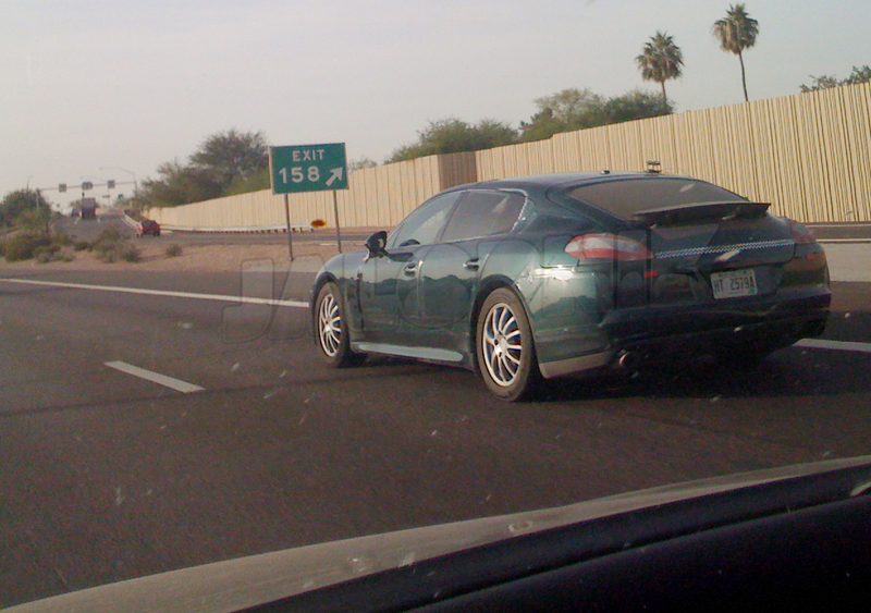 Illustration for article titled Porsche Panamera Spotted Continuing World Tour With A Drive In Arizona